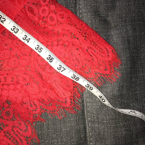 Lulu's Red Lace Dress - Picture 5 of 8